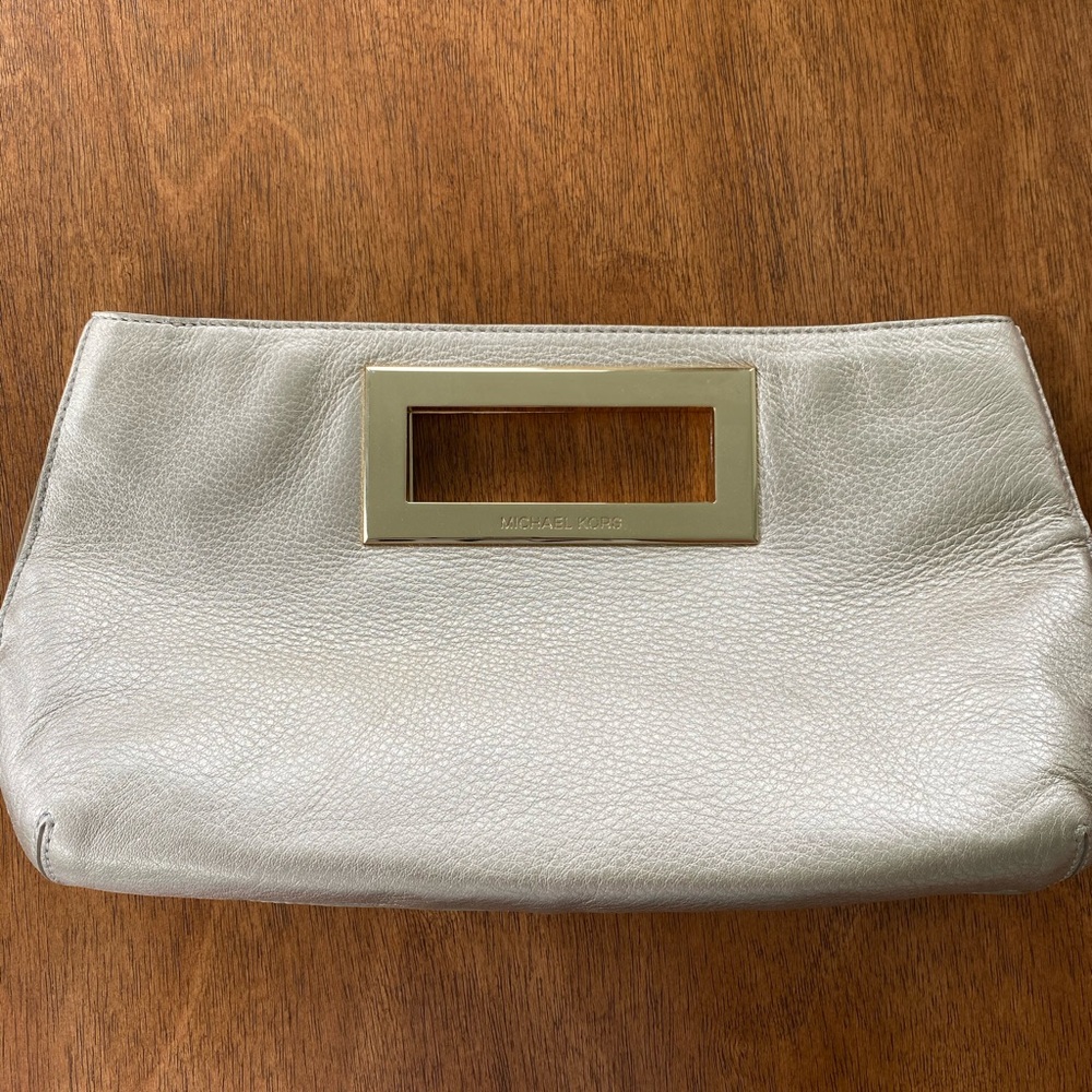 Gold Michael Kors Clutch